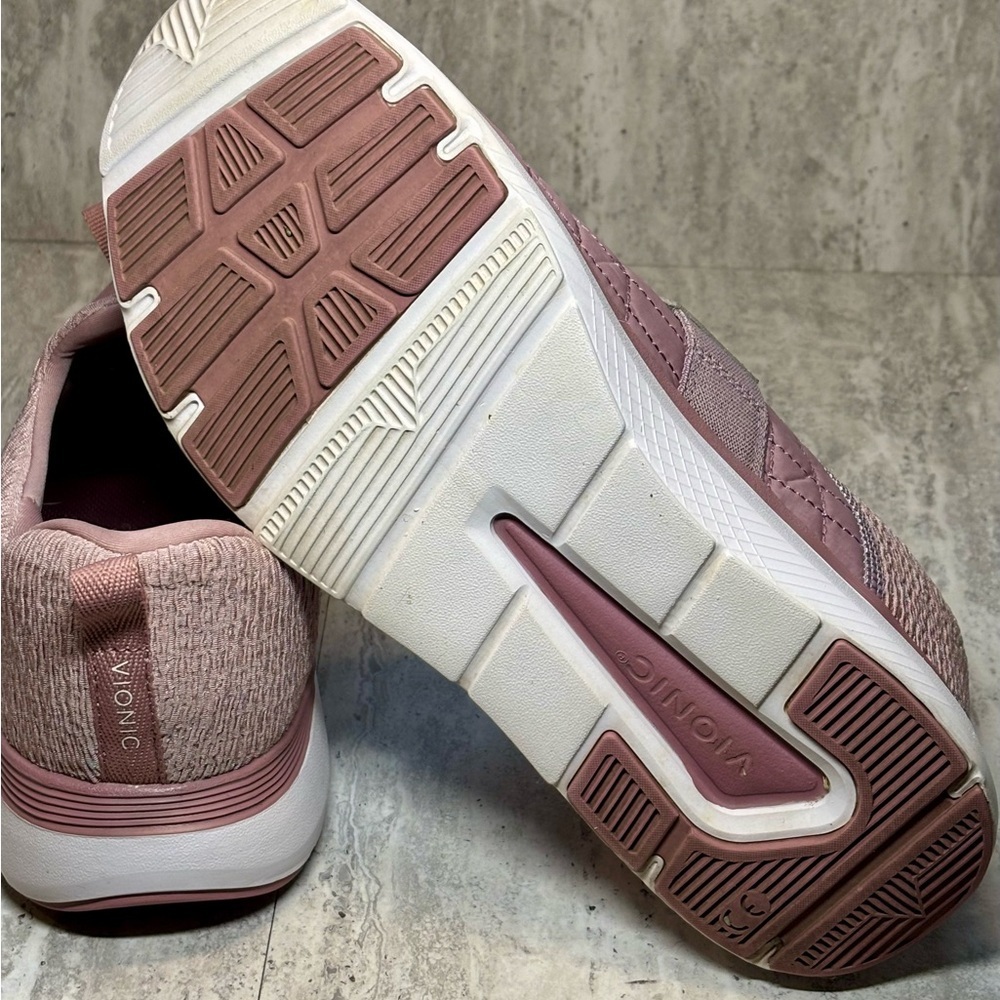 Vionic Dianne Lavender Pink Jeweled Slip On Sneakers Arch Support Sz 10 - Picture 10 of 10